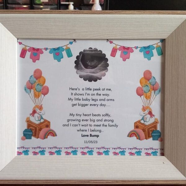 Personalised Baby Frame with Verse